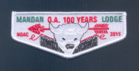 K124450 - Santa Fe Trail Council - Mandan Lodge O.A. 100 Years (Flap) Santa Fe Trail Council #194