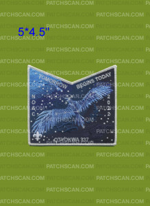Patch Scan of Eagle Consolation Otyokwa NOAC 2022 Pocket Piece (Blue)