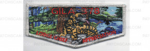 Patch Scan of Lodge Chief Appreciation Flap Metallic Silver Border (88117)
