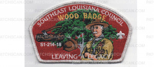 Patch Scan of Wood Badge CSP 2018 Metallic Silver Border (PO 87513)