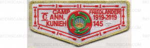 Patch Scan of Camp Friedlander 100th Anniversary Flap (PO 88281)