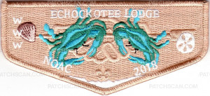 Patch Scan of NOAC 2018 Flap Echockotee Lodge (Crab)