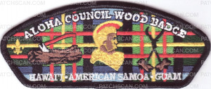 Patch Scan of Aloha Council Wood Badge CSP - Black Border