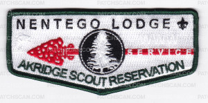 Patch Scan of Nentego Lodge Akridge Scout Reservation Flap