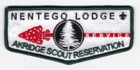 Nentego Lodge Akridge Scout Reservation Flap Del-Mar-Va Council #81