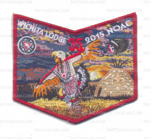 Patch Scan of K123915 - Northwest Texas Council - Delegate Pocket (Red Metallic)