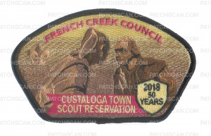 Patch Scan of FCC Custaloga Town Scout Reservation 2018 50 Years CSP
