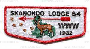 Patch Scan of Skanondo Lodge 1932