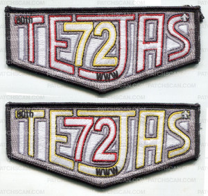 Patch Scan of 33727 - Tejas Lodge 72 80th Anniversary Lodge Flap