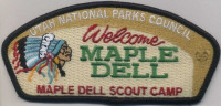 Utah National Parks Maple Dell - Welcome Sign csp Utah National Parks Council #591
