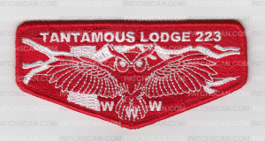Patch Scan of Tantamous Lodge 223 OA Flap red
