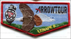Patch Scan of Lenape 8 Arrowtour OA Flap 