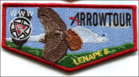 Lenape 8 Arrowtour OA Flap  Garden State Council 