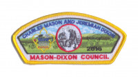 2016 HISTORICAL PATCH-YELLOW BORDER Mason-Dixon Council #221(not active) merged with Shenandoah Area Council