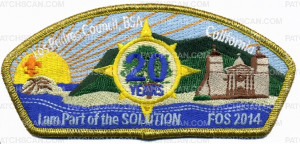Patch Scan of Los Padres Council, BSA - FOS - CSP