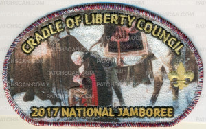 Patch Scan of Cradle of Liberty- 2017 National Jamboree- 