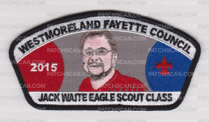 Patch Scan of Jack Waite Eagle Scout Class 2016 CSP