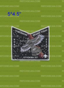 Patch Scan of Eagle Consolation Otyokwa NOAC 2022 Pocket Piece (Black)