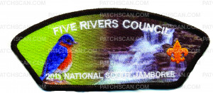 Patch Scan of 2013 Jamboree- Five Rivers Council- Bird- #211961