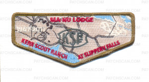 Patch Scan of MA-NU LODGE Kerr Scout Ranch at Slipery Falls Flap