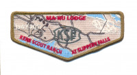 MA-NU LODGE Kerr Scout Ranch at Slipery Falls Flap Last Frontier Council #480