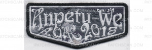 Patch Scan of 2018 NOAC Fundraiser Flap Grey Scale (87718)