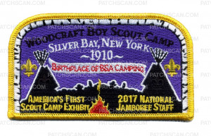 Patch Scan of Woodcraft Boy Scout Camp Silver Bay, New York 1910 2017 National Jamboree