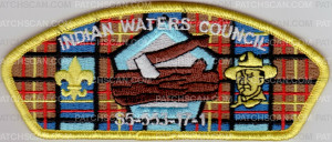 Patch Scan of Indian Waters Council Wood Badge CSP - Yellow Border