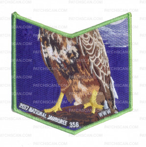 Patch Scan of Tatokainyanka 356 2017 National Jamboree Pocket Patch Hawk