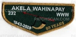 Patch Scan of Akela Wahinapay- 80 years (gold) 