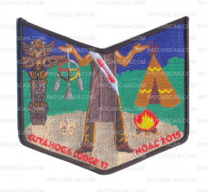 Patch Scan of K124523 - Greater Cleveland Council - Cuyahoga Lodge 17 NOAC 2015 Pocket (Blue)