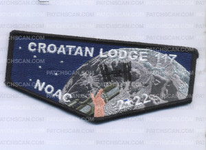 Patch Scan of Croatan Lodge NOAC 2022 Earth Flap 