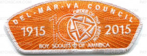 Patch Scan of Del-Mar-Va CCL 100 Years OA CSP (Gold)