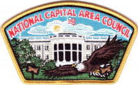 NCAC Eagle Wood Badge CSP Gold Border National Capital Area Council #82