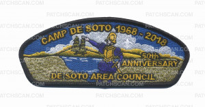 Patch Scan of 50th Anniversary De Soto Area Council CSP (Black) 
