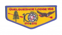 K124538 - Calcasieu Area Council - Quelqueshoe Lodge 166 NOAC Flap (Blue) Calcasieu Area Council #209