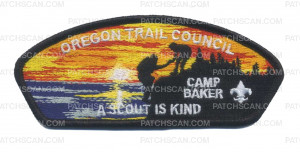 Patch Scan of Oregon Trail Council Camp Baker Kind CSP