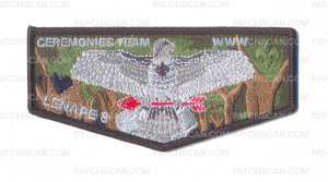 Patch Scan of Lenape 8 Ceremonies Team Flap