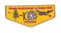 K124540 - Calcasieu Area Council - Quelqueshoe Lodge 166 NOAC Flap (Gold Metallic) Calcasieu Area Council #209