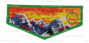 Patch Scan of Nampa-Tsi Lodge 216 NOAC 2022 Flap (Green) 