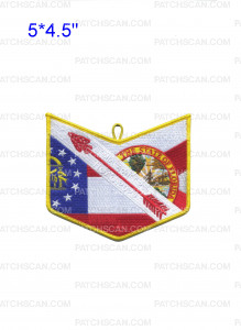 Patch Scan of Semialachee 239 NOAC 2022 State Flag Flap 