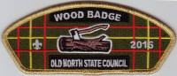Wood Badge csp- gold metallic- onsc Old North State Council