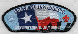 Patch Scan of SPC 2023 JAMBOREE TEXAS FLAG CSP BLACK