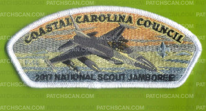 Patch Scan of Coastal Carolina Council 2017 National Jamboree JSP KW1974 White Border