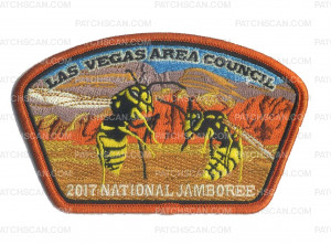 Patch Scan of 2017 National Jamboree - Las Vegas Area Council - Bees