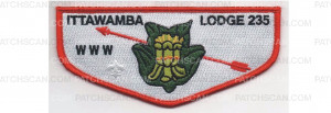 Patch Scan of 2017 Lodge Events Flap  Red Border (PO 86768)