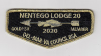 Nentego Gold Fish Member 2020 Flap Del-Mar-Va Council #81