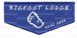 Patch Scan of Bigfoot Lodge NOAC 2024 blue flap