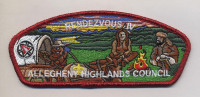 AHC Rendezvous IV CSP 2015 BLUE METALLIC Allegheny Highlands Council #382