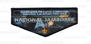Patch Scan of Cascade Pacific Council Wauna La-Montay 442 Comic Flap